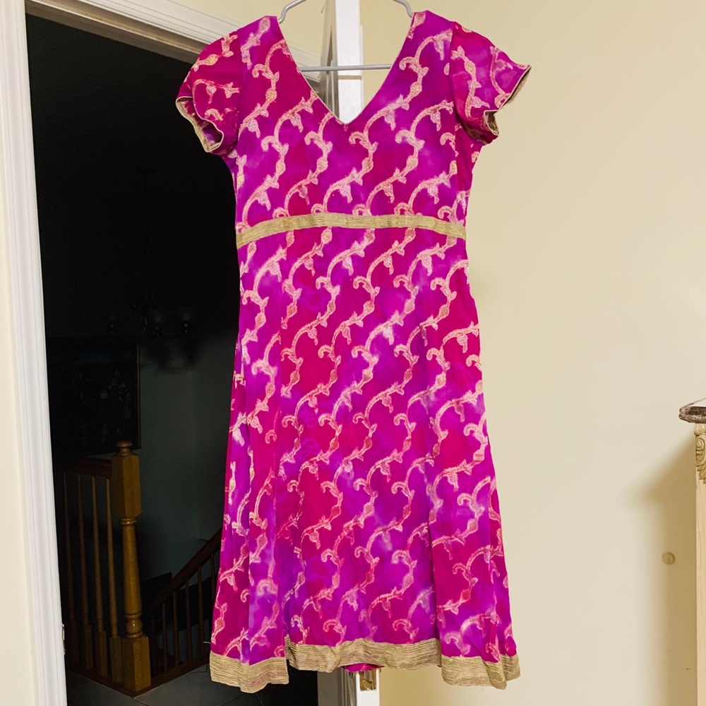 Pink Tie Dye Salwar Kameez